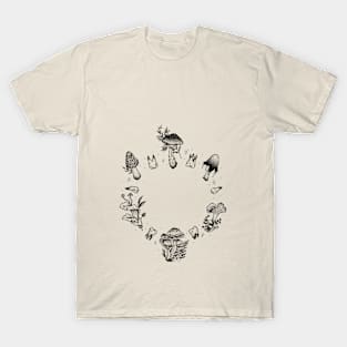 Mushroom Tooth Fairy Circle T-Shirt